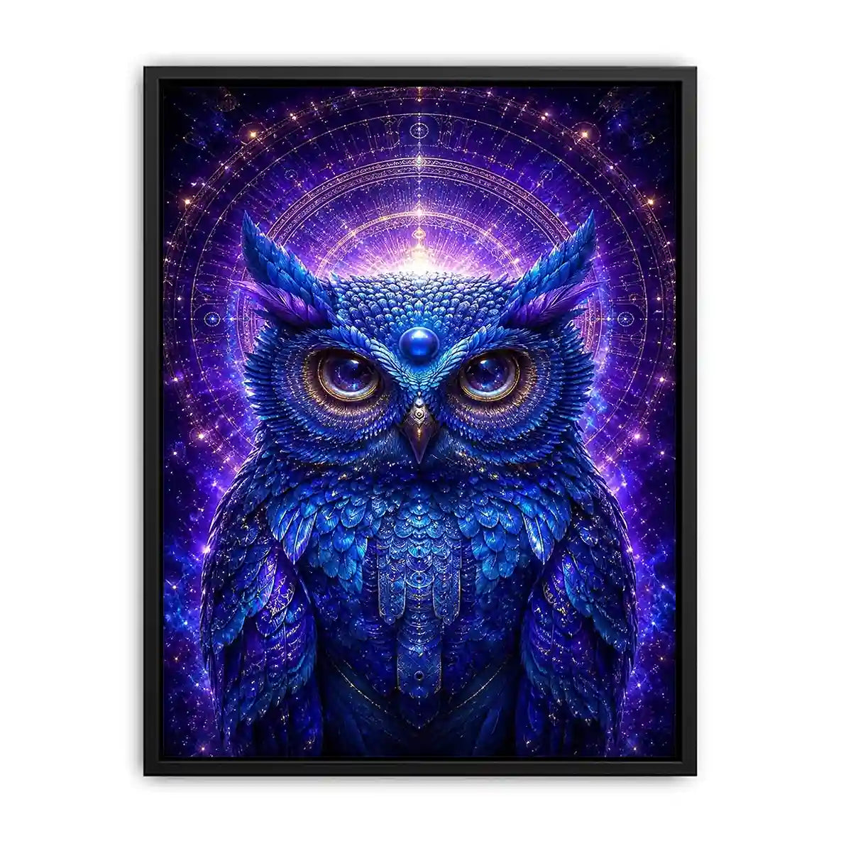   mystical owl canvas art modern luxury interiors