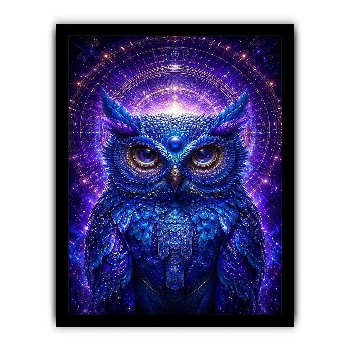   mystical owl canvas art modern luxury interiors