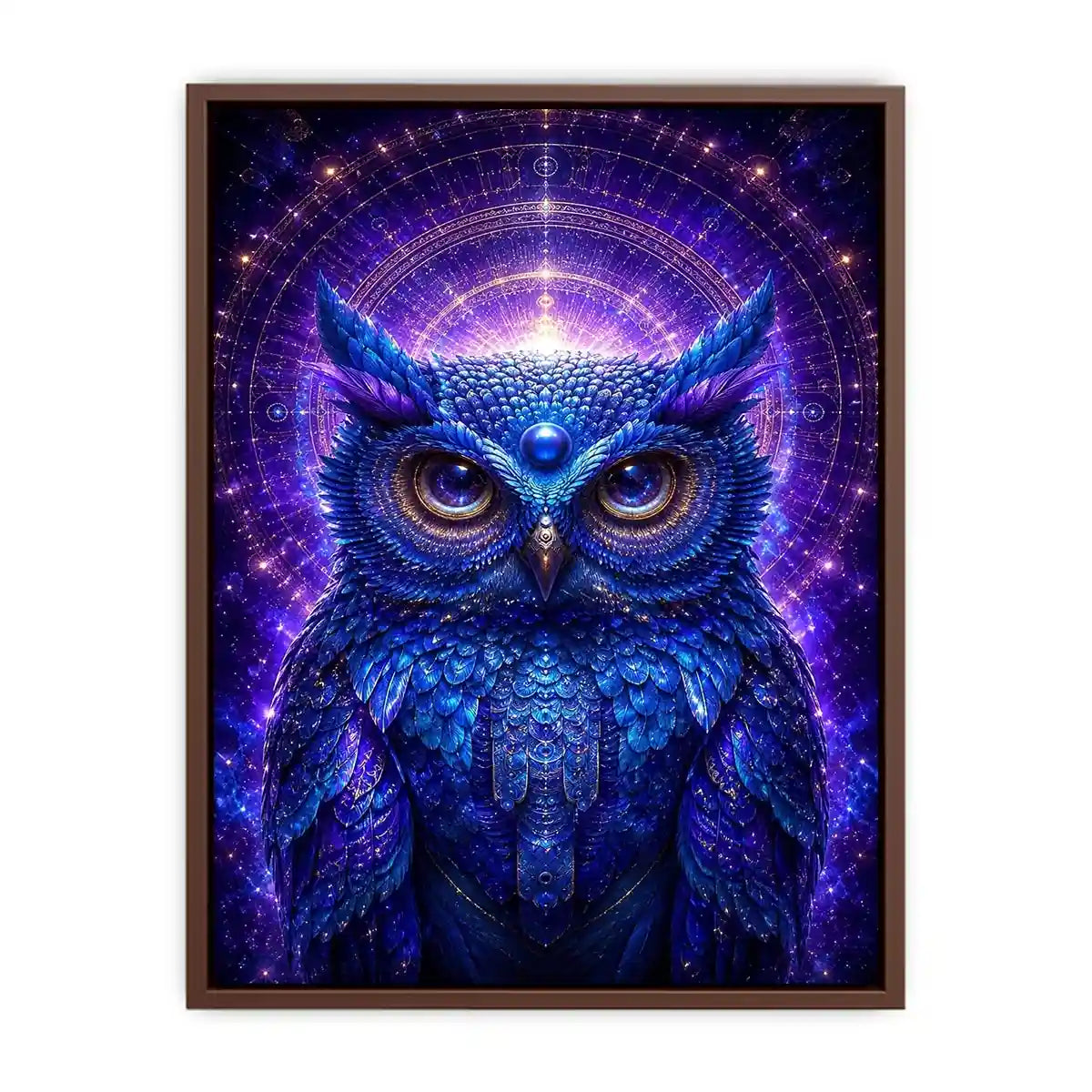   mystical owl canvas art modern luxury interiors