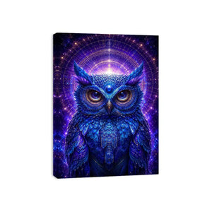   mystical owl canvas art modern luxury interiors