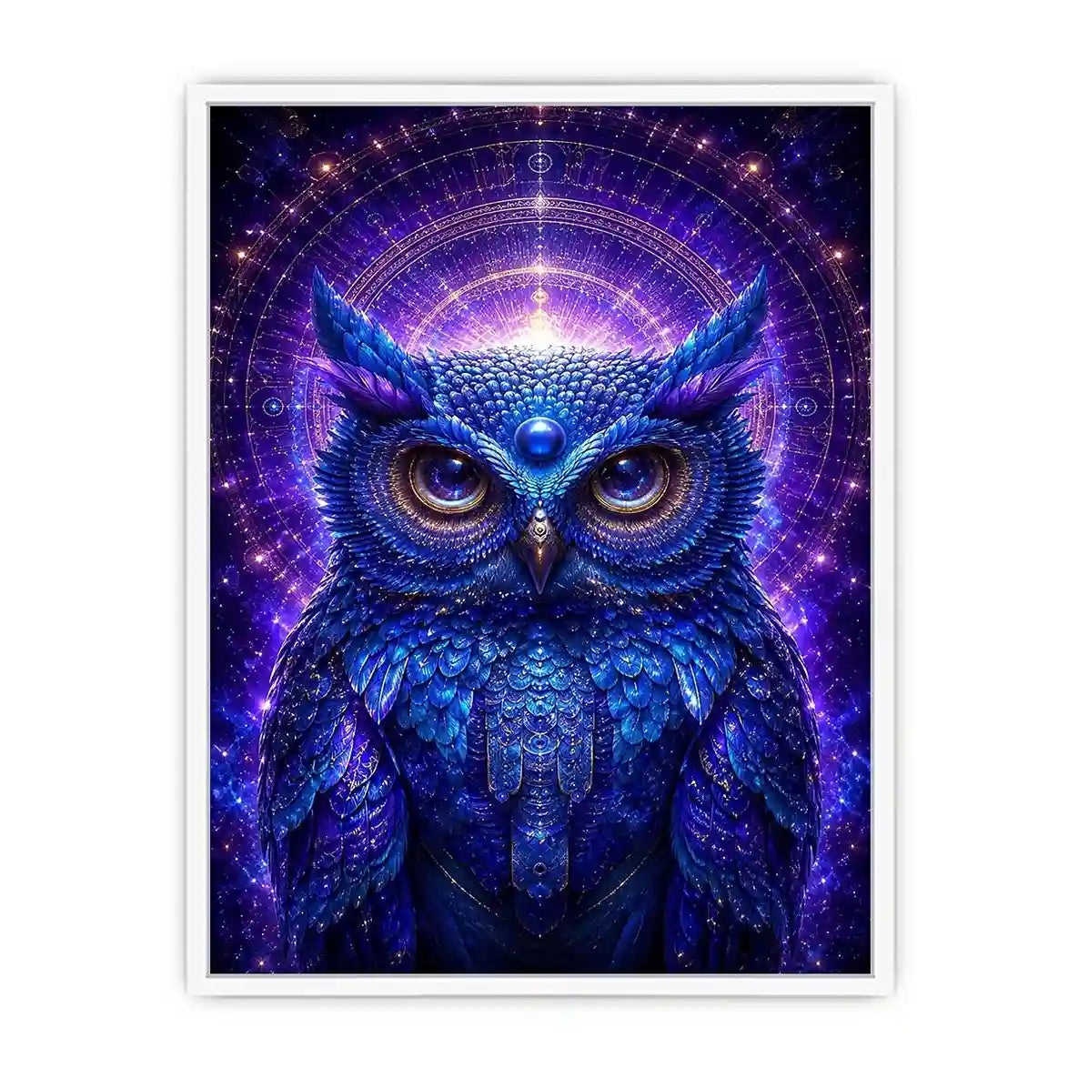   mystical owl canvas art modern luxury interiors