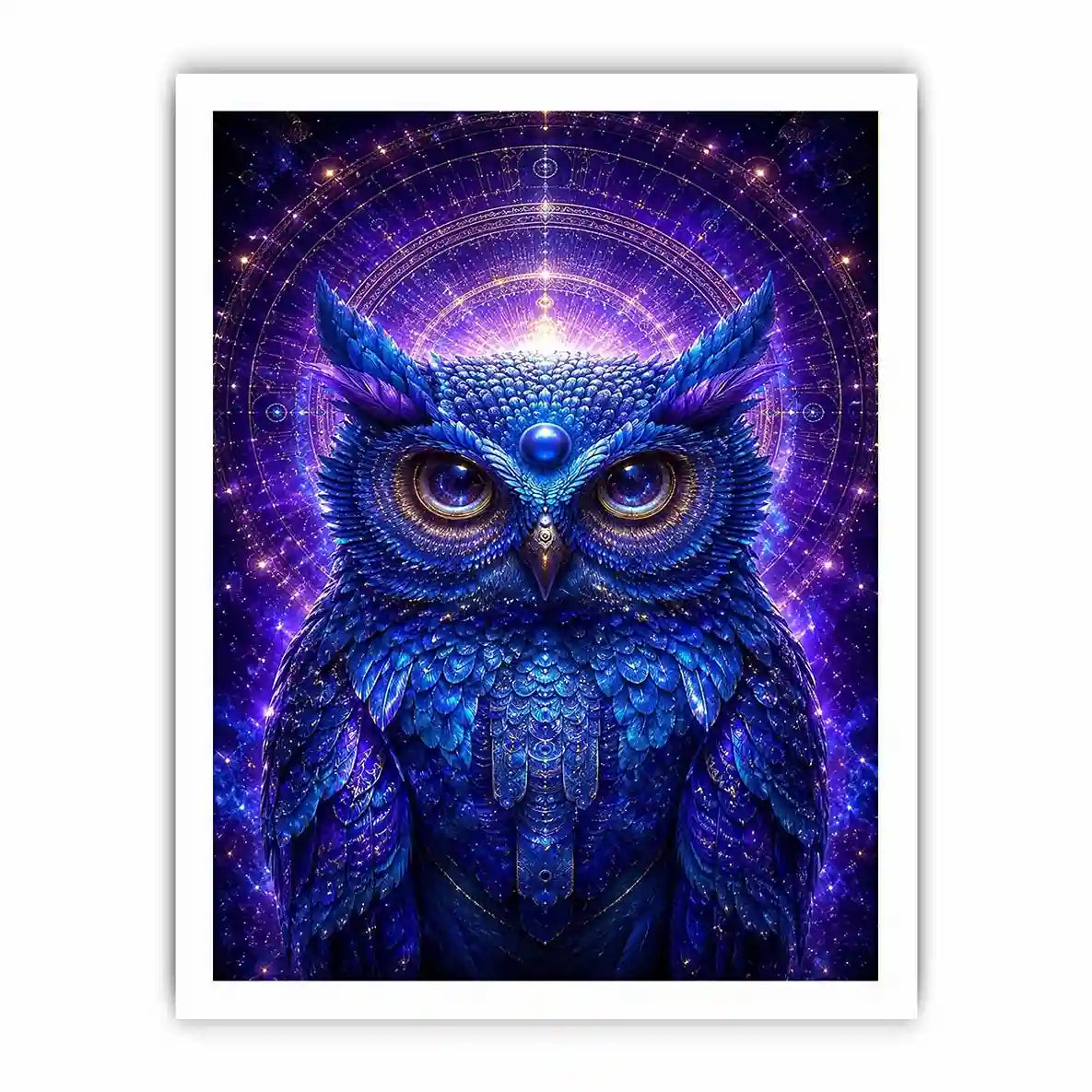   mystical owl canvas art modern luxury interiors