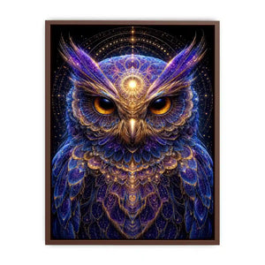   celestial owl canvas art luxury modern interiors