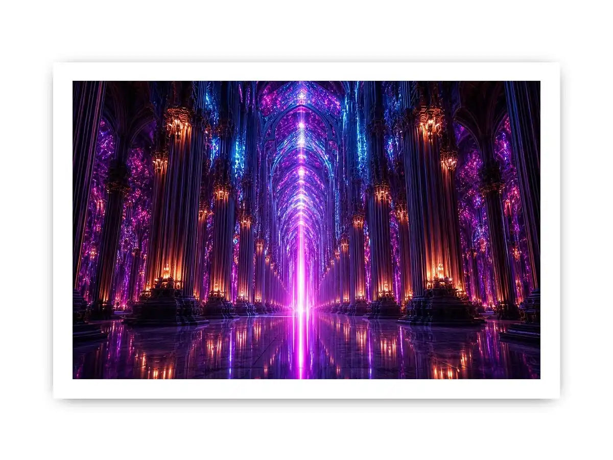   gothic cathedral canvas art luxury modern interiors