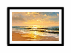   golden shoreline canvas art