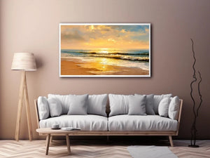  golden shoreline canvas art