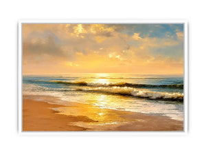   golden shoreline canvas art