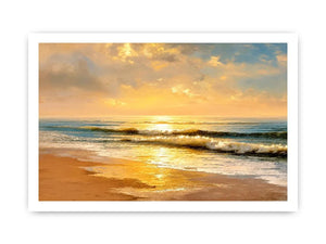   golden shoreline canvas art