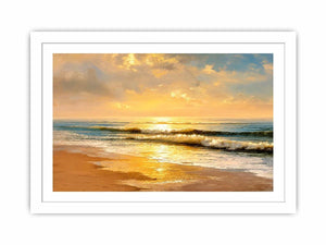   golden shoreline canvas art