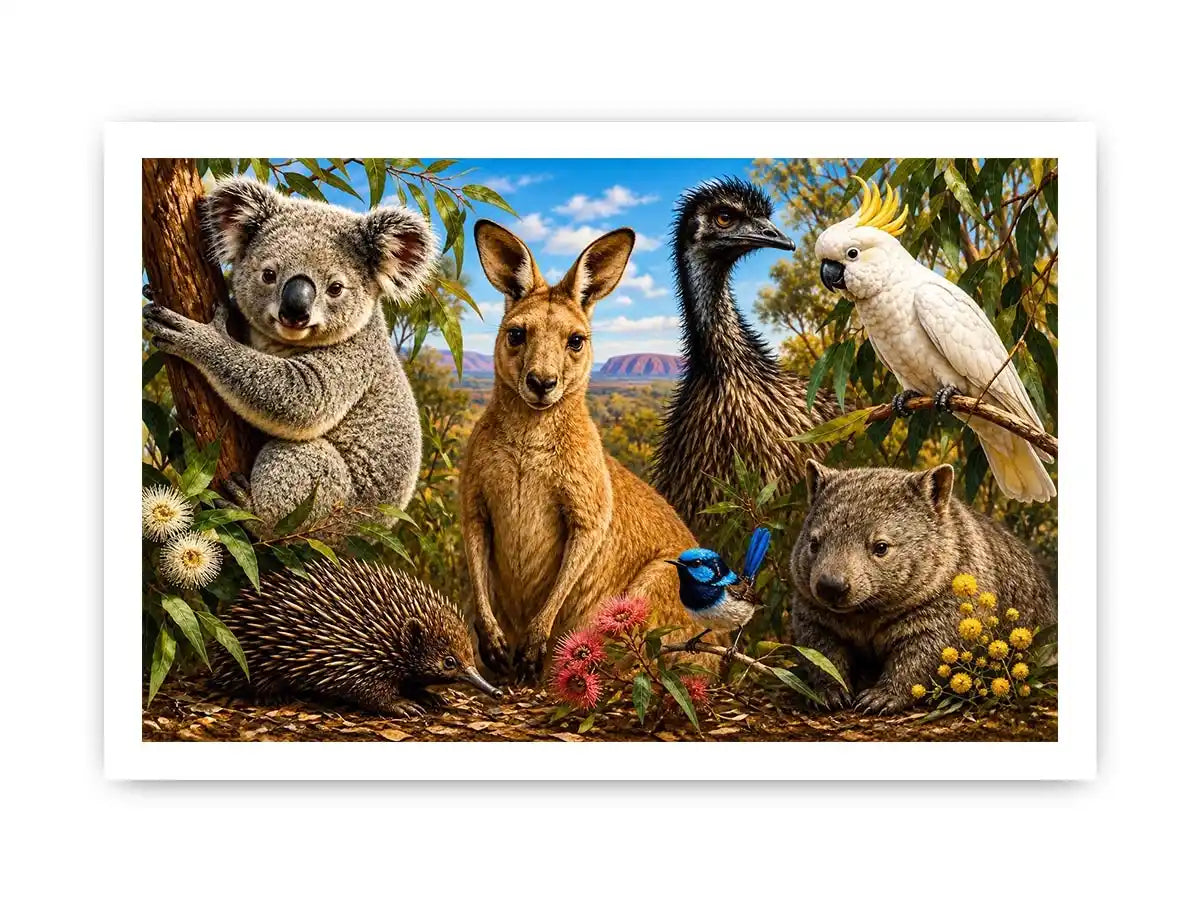   wild australia canvas art