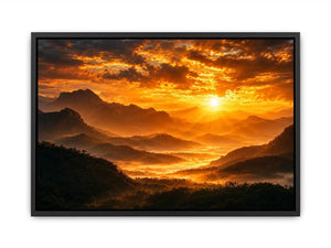   radiant peaks canvas art