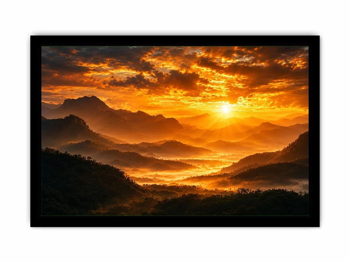  radiant peaks canvas art