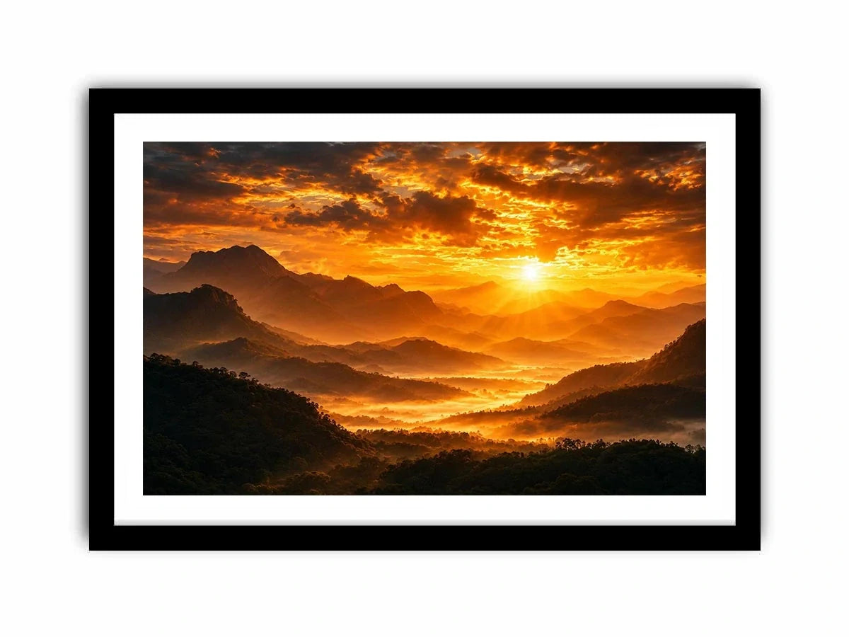   radiant peaks canvas art