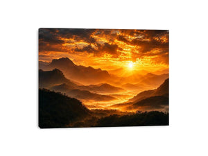   radiant peaks canvas art