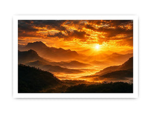   radiant peaks canvas art