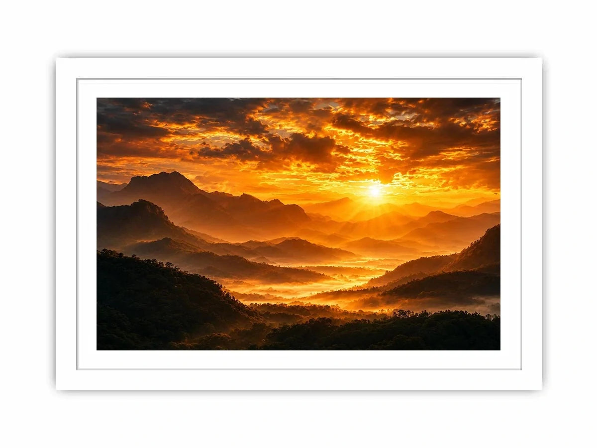  radiant peaks canvas art