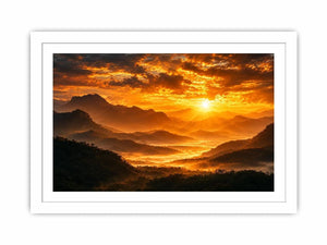   radiant peaks canvas art