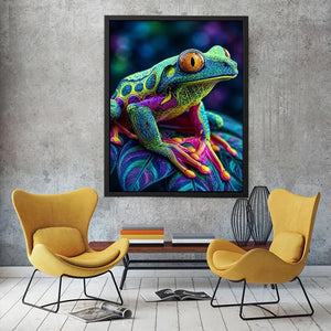   neon rainforest canvas art
