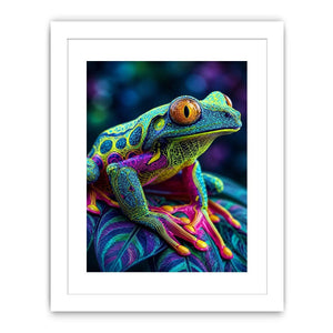   neon rainforest canvas art