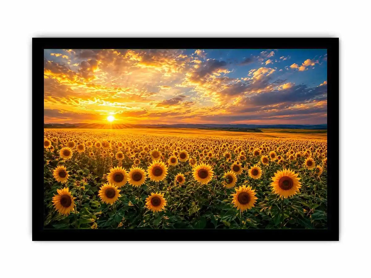   sunflower horizon canvas art