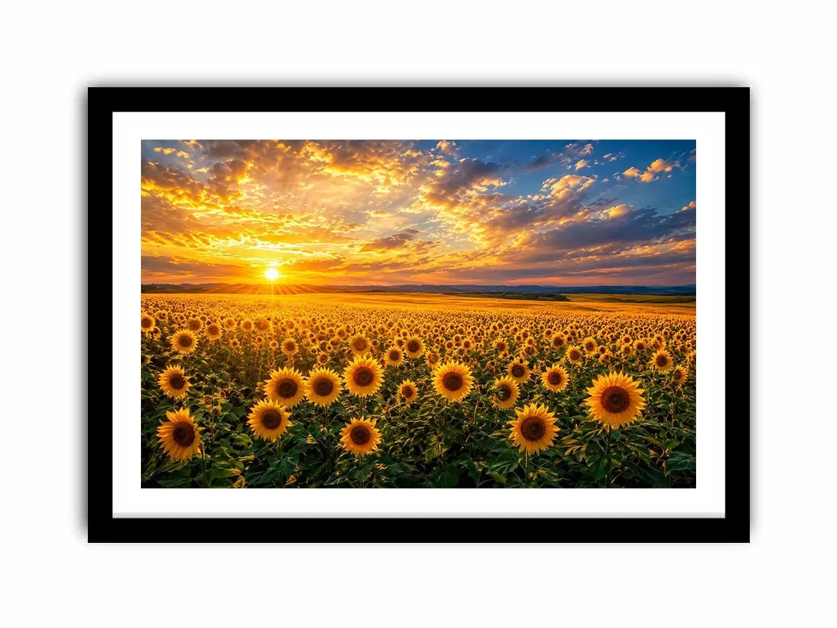   sunflower horizon canvas art