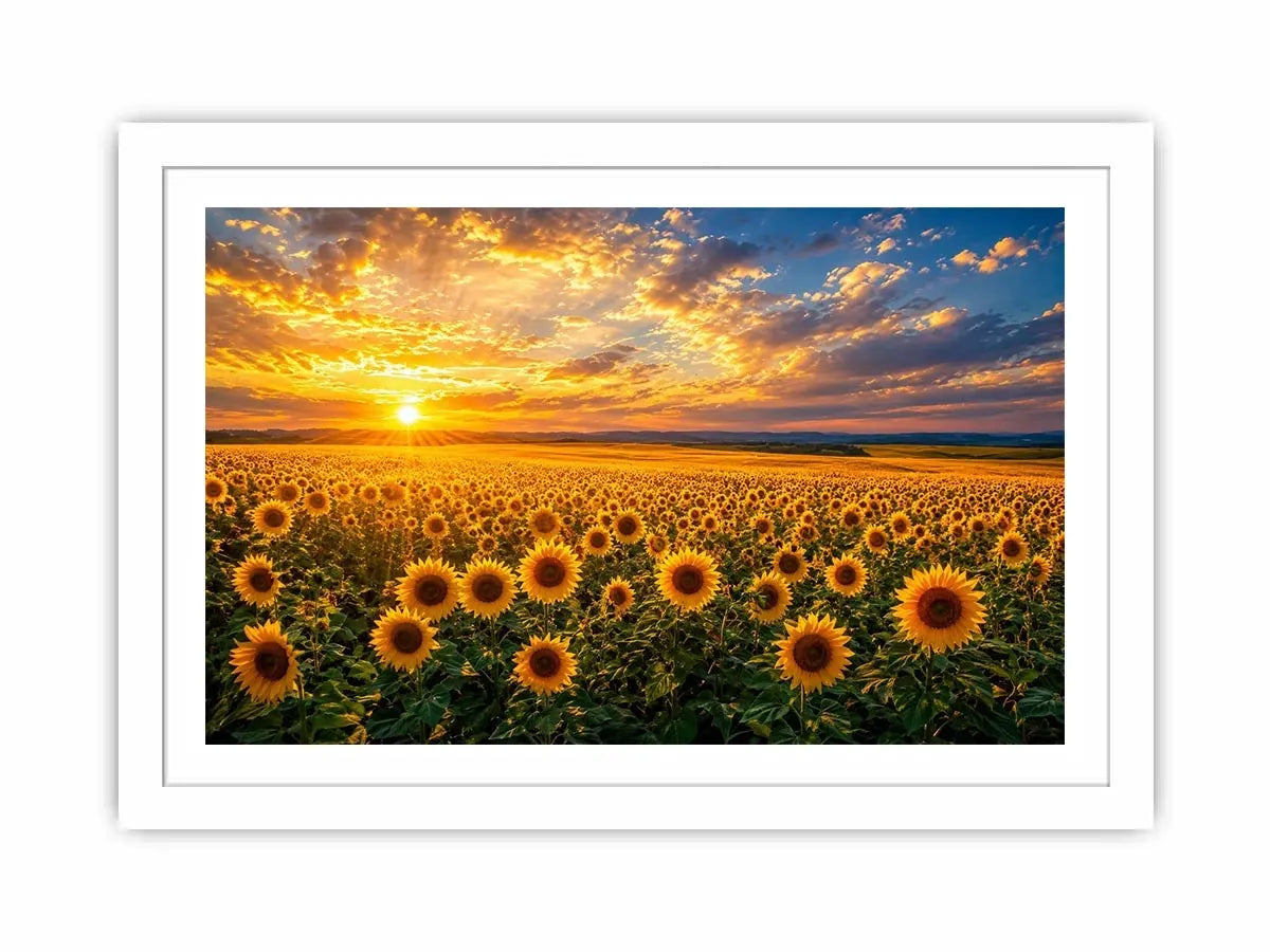   sunflower horizon canvas art