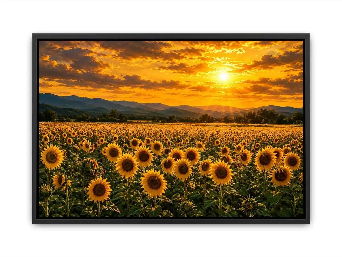  golden bloom valley canvas art