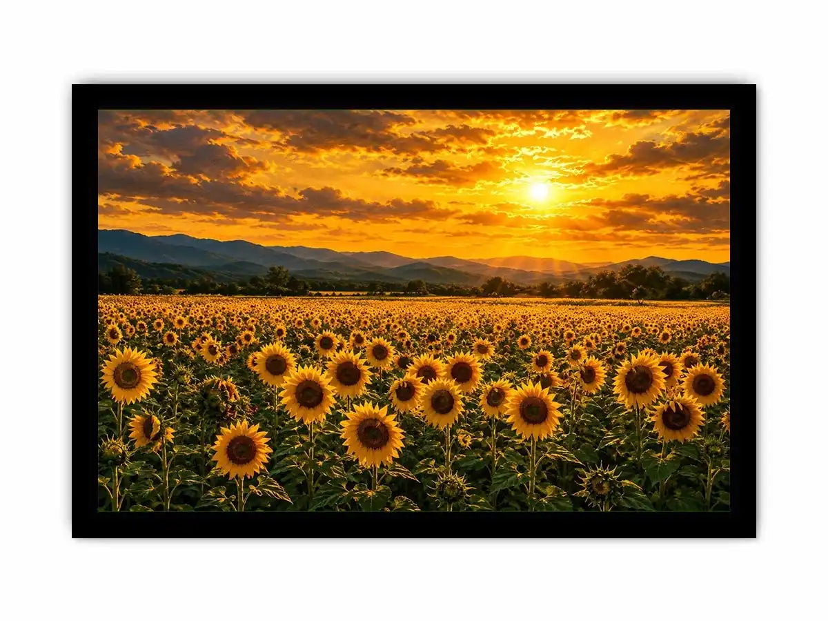   golden bloom valley canvas art
