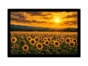   golden bloom valley canvas art