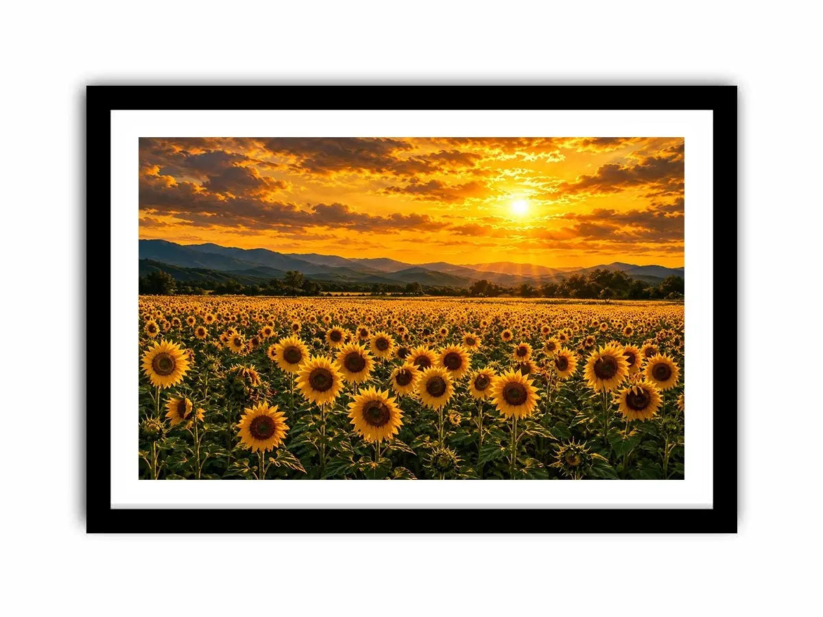   golden bloom valley canvas art