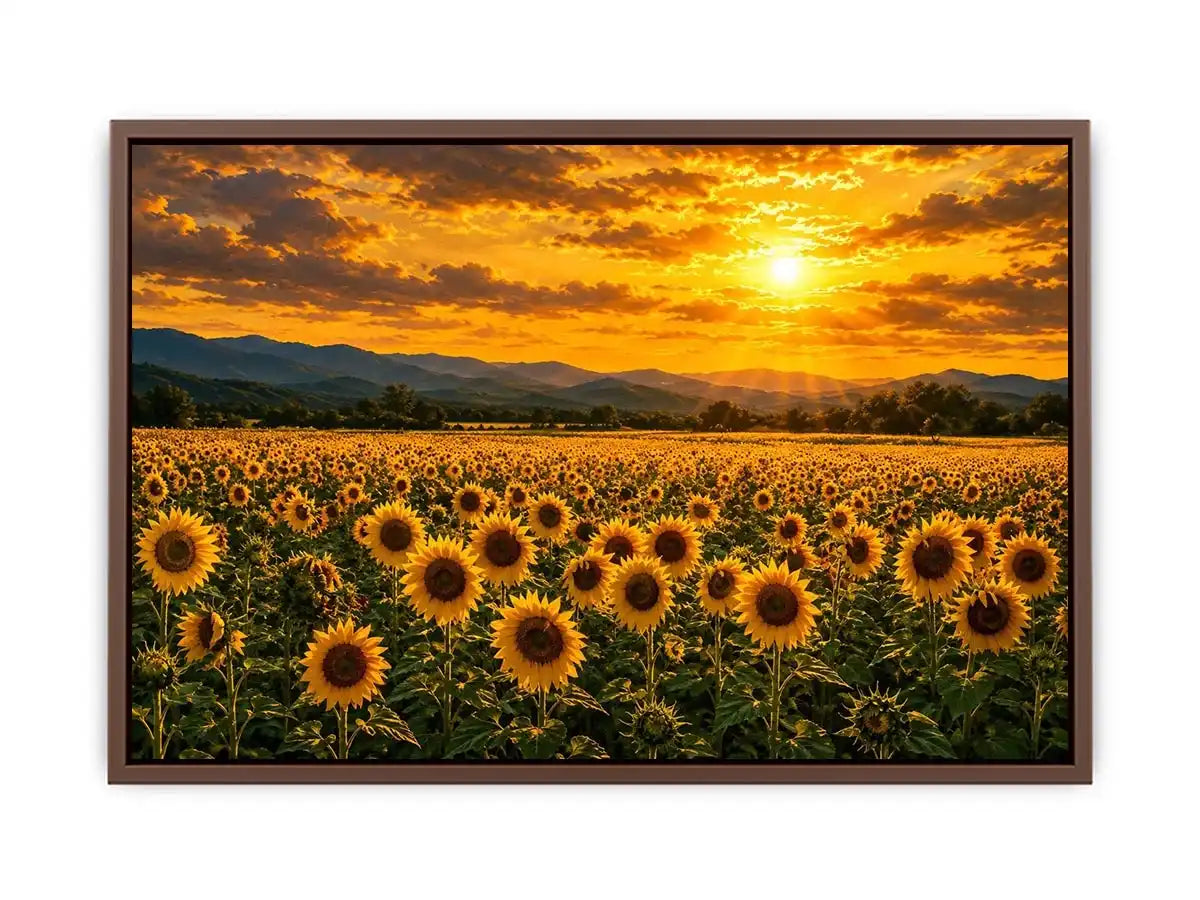   golden bloom valley canvas art