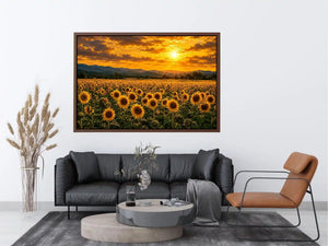   golden bloom valley canvas art