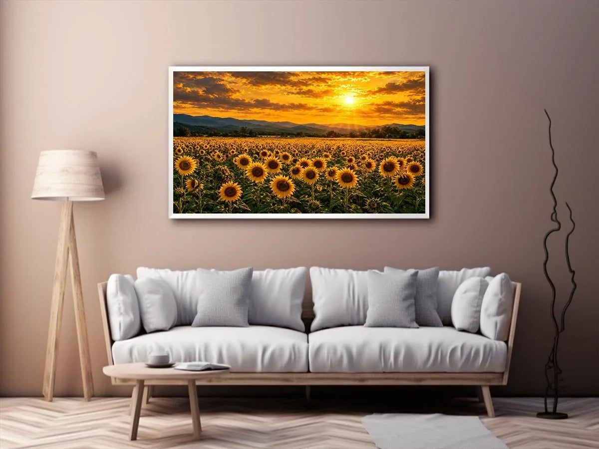   golden bloom valley canvas art