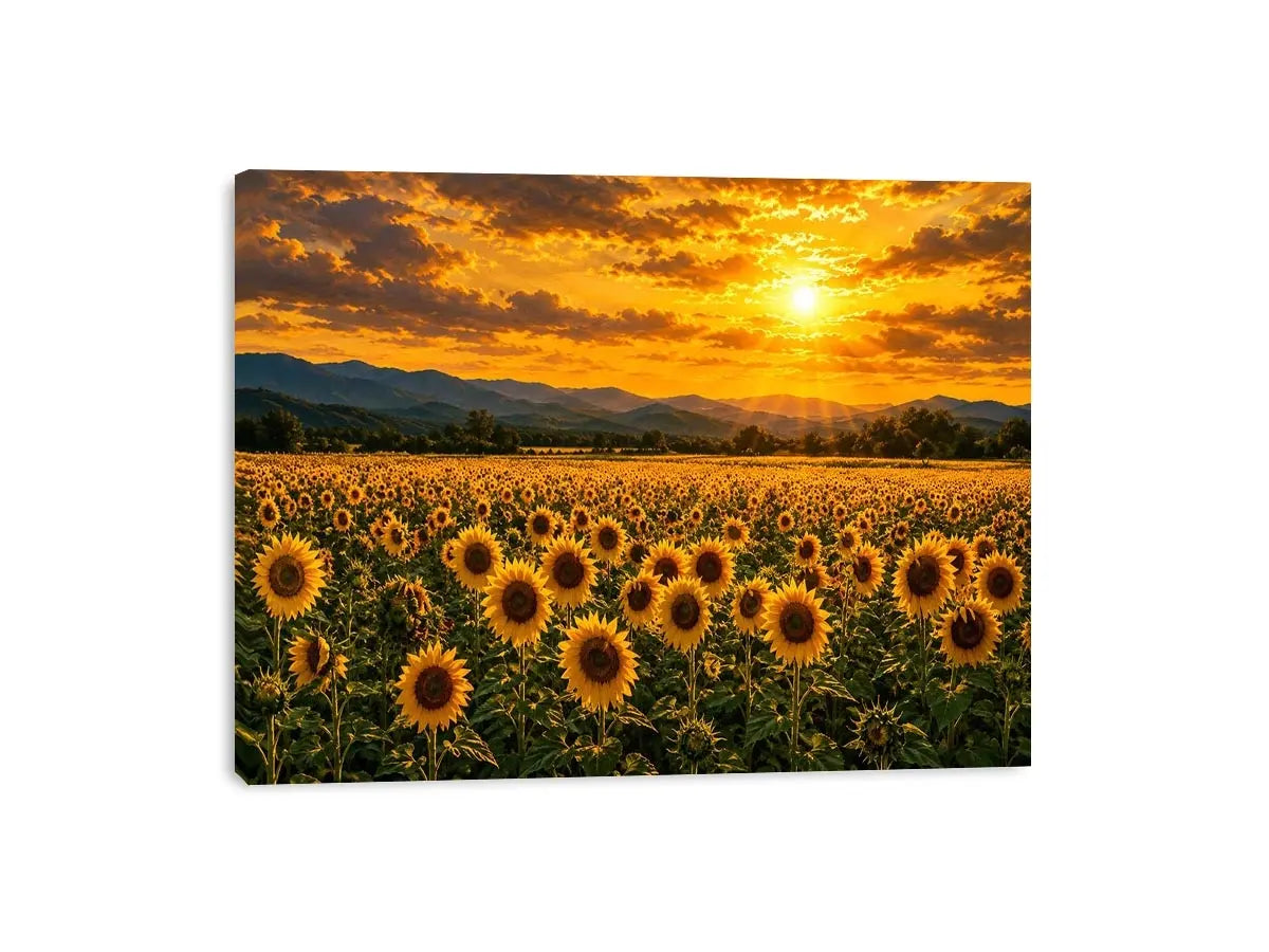   golden bloom valley canvas art