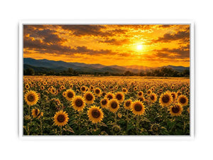   golden bloom valley canvas art
