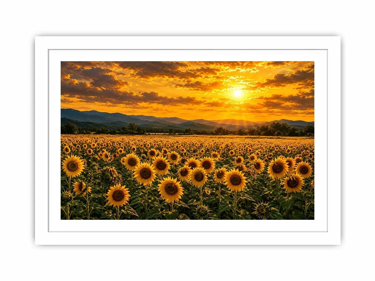   golden bloom valley canvas art