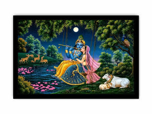   krishna radha spiritual canvas artwork
