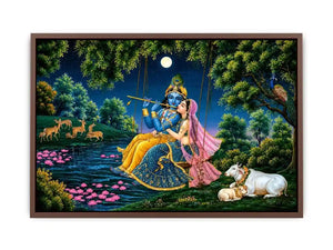   krishna radha spiritual canvas artwork