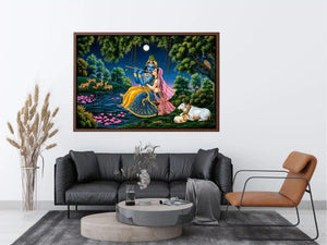  krishna radha spiritual canvas artwork