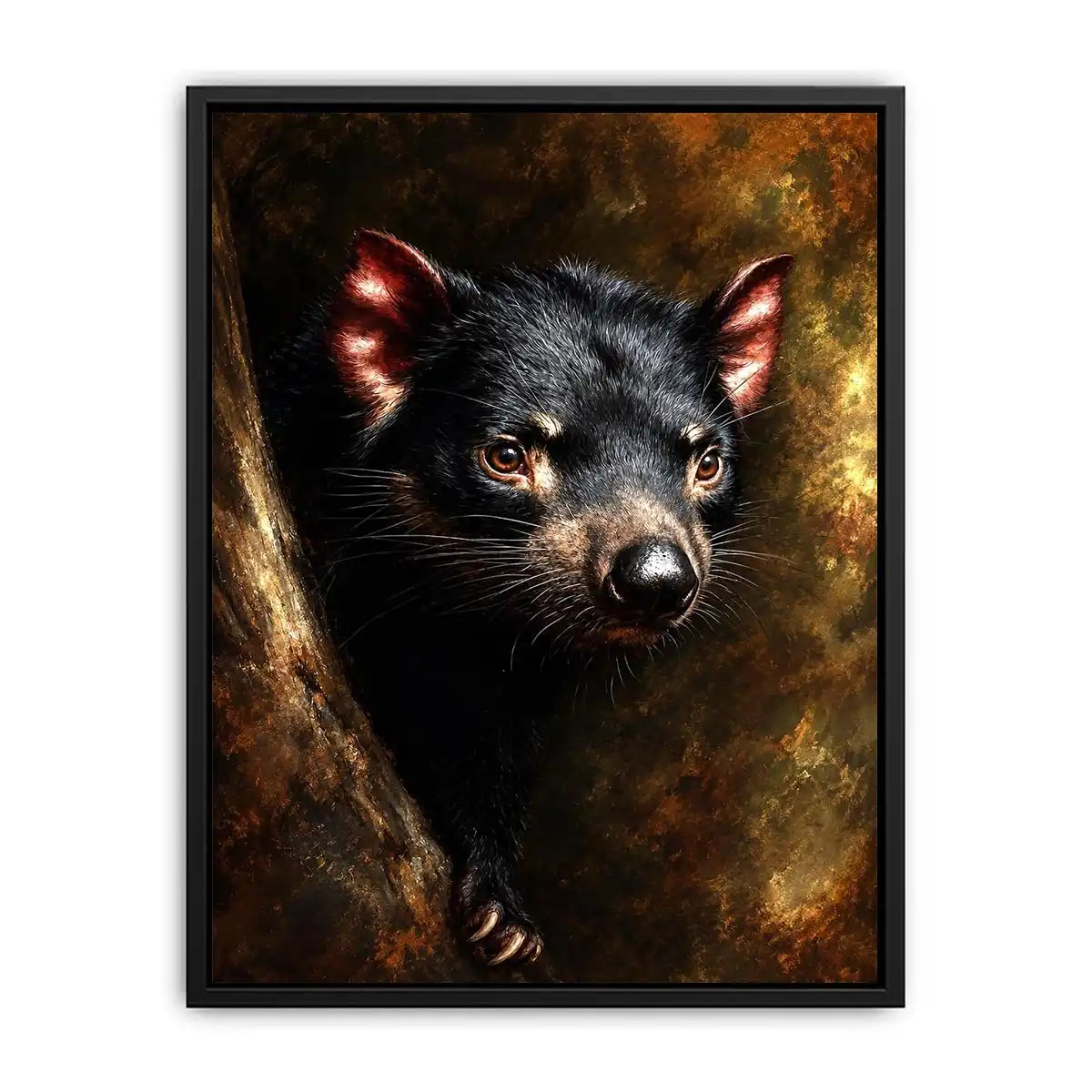   tasmanian devil wildlife canvas art