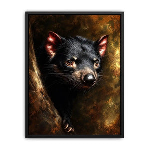   tasmanian devil wildlife canvas art