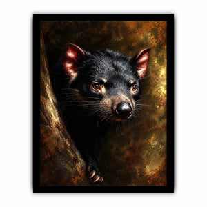   tasmanian devil wildlife canvas art