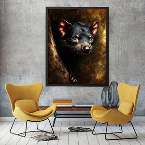   tasmanian devil wildlife canvas art