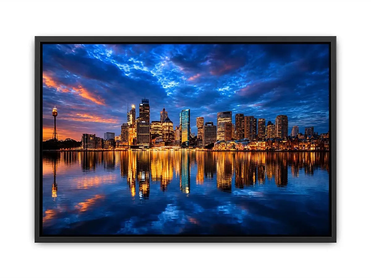   sydney skyline cityscape canvas print