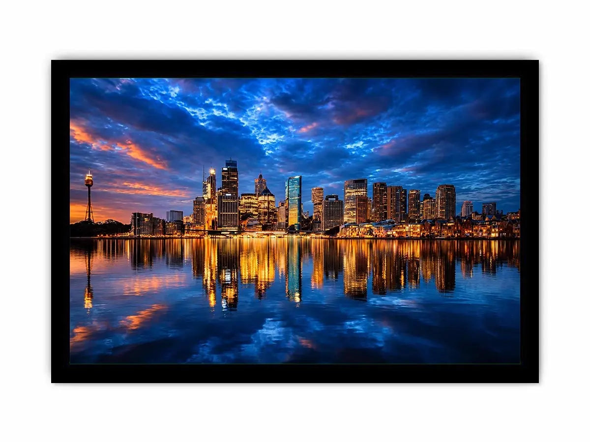   sydney skyline cityscape canvas print