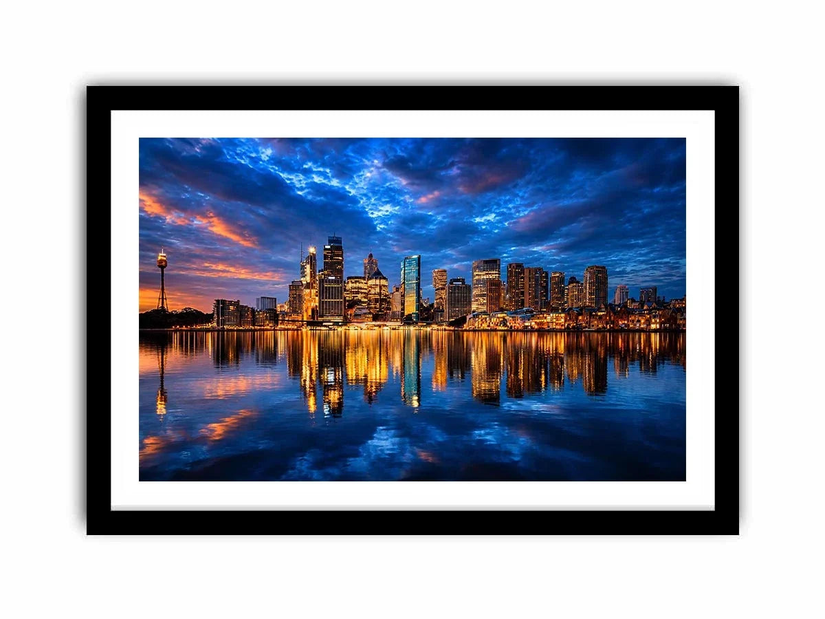   sydney skyline cityscape canvas print