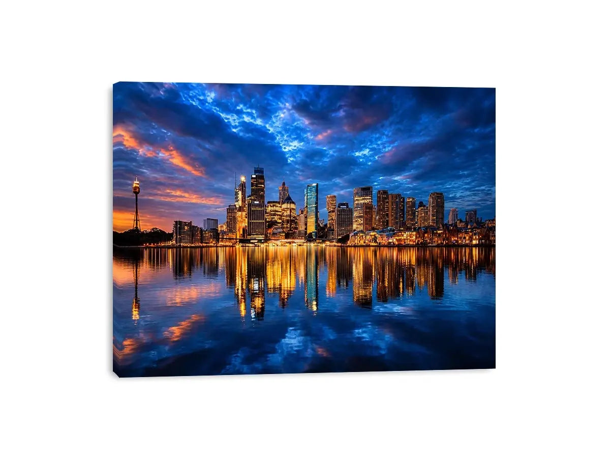   sydney skyline cityscape canvas print