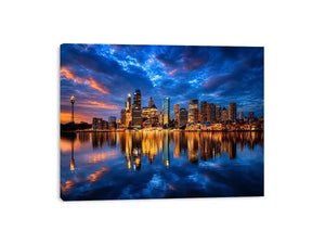   sydney skyline cityscape canvas print