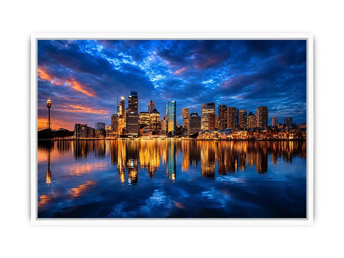   sydney skyline cityscape canvas print