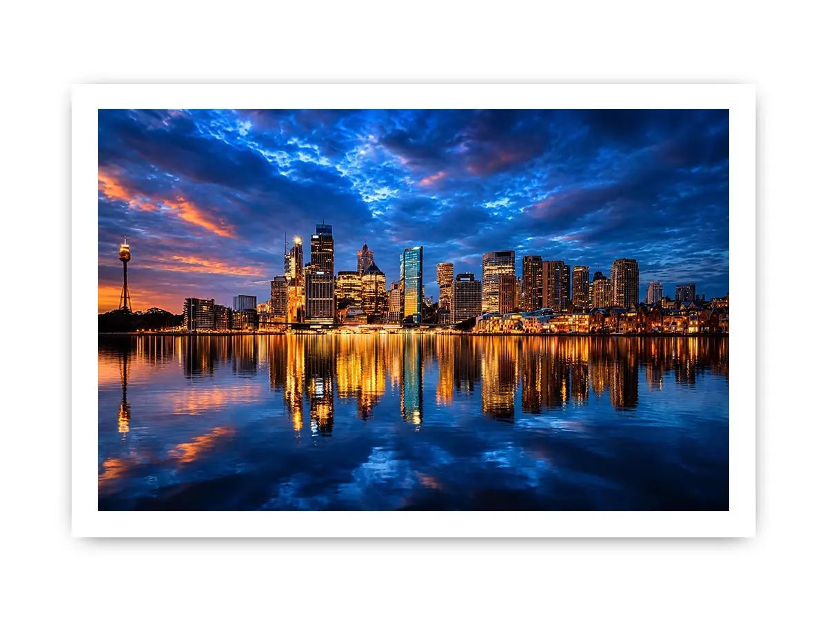   sydney skyline cityscape canvas print